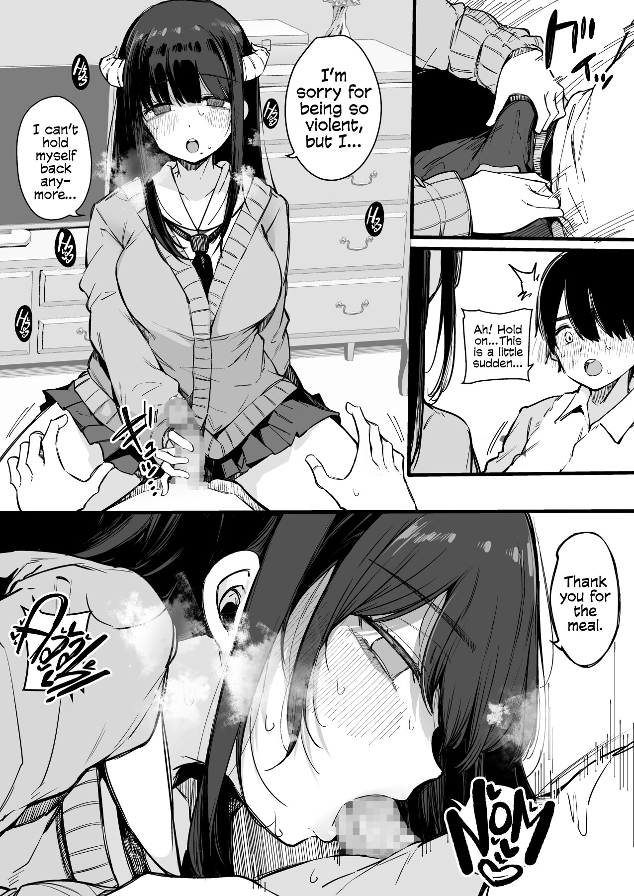 Hentai Manga Comic-From That Day On, The Plain Looking Succubus Tried Her Hardest TO Drain My Cum-Read-12